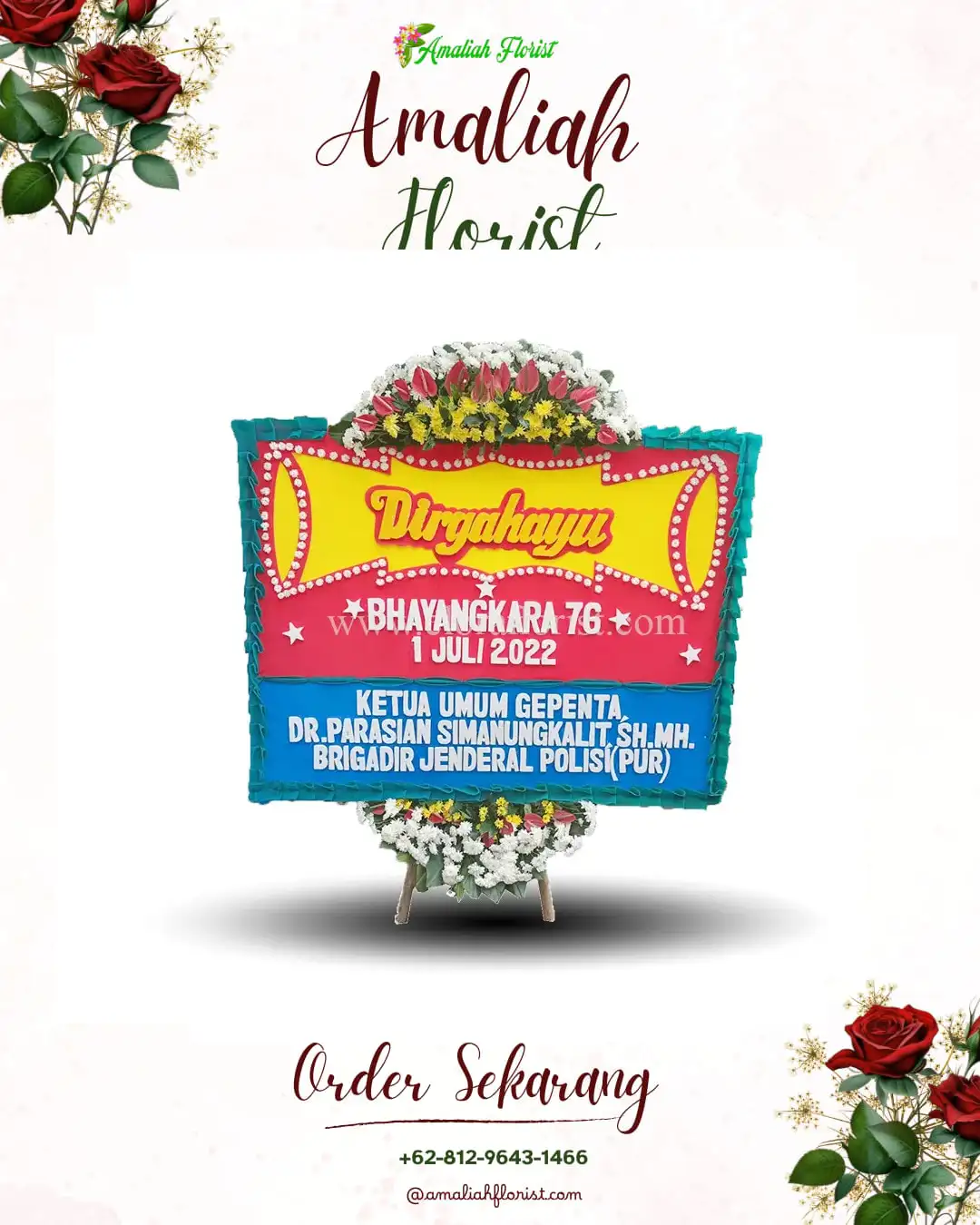 Papan Bunga HUT Ulang Tahun Batang